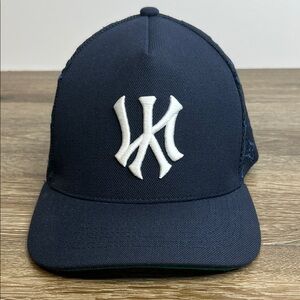 🧢 Prevail Los Angeles × New York Yankees Snapback Hat | Navy Monogram Mesh